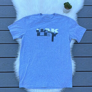 Oakley grey ombré logo tee